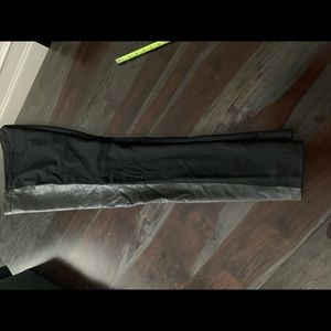 Leather front worth pants